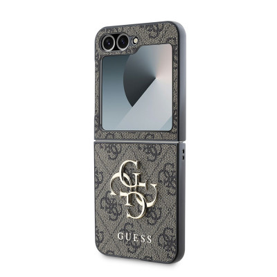 Guess 4G Metal Logo Case Z Flip6/Flip7 FE, Brown