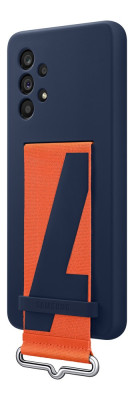 Samsung Silicone Cover with Strap A53 5G, Navy