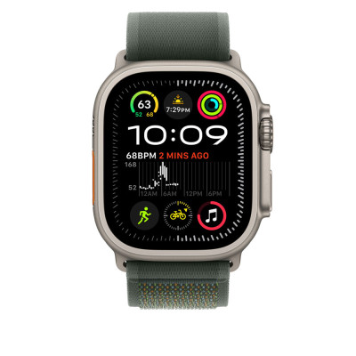 Apple 49mm Green Trail Loop - M/L Natural Titan