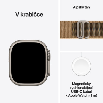 Apple Watch Ultra 4 Natural Titan, Desert Alpine,L