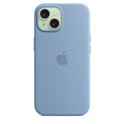 iPhone 15 Silicone Case MagSafe Winter Blue