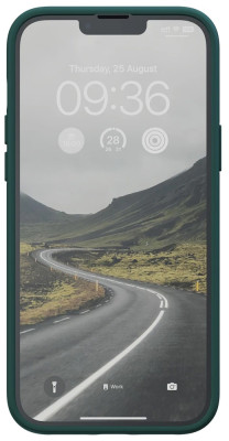 Njord Salmon Leather Case iPhone 14 Plus, Green