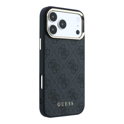 Guess 4G Gold Frame MagSafe iPhone 18 ProMax Black