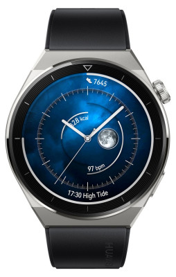 Huawei Watch GT 3 Pro 46 mm Titan + black silikon