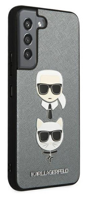 Karl Lagerfeld Saffiano Case Samsung S22+, Silver