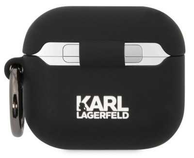 Karl Lagerfeld 3D Logo Choupette Airpods 3, Black