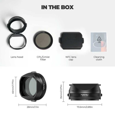 FREEWELL Sony RX1R III Real Lens Hood(Black)