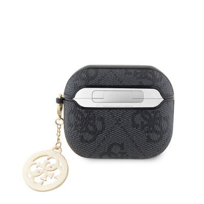 Guess 4G Script PC/PU Charm Case AirPods 3 Black
