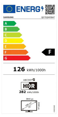 75" 4K Neo QLED TV Samsung QE75QN95BATXXH
