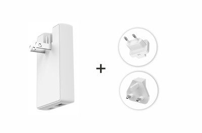 SWISSTEN GaN travel nabíječka USB-C+USB-A 65W