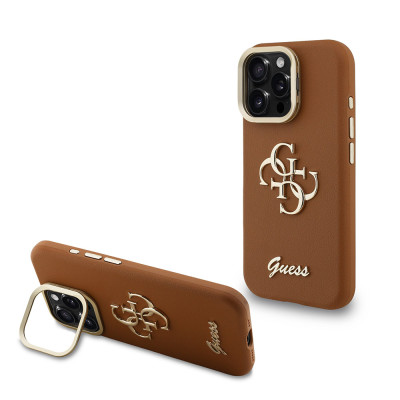 Guess 4G Logo Stand Camera Frame iP 16 Pro Max, Br