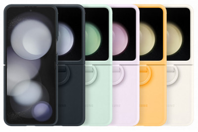 Samsung Silicone Case with Ring Z Flip 5, Indigo