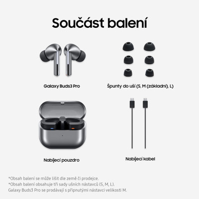 Samsung Galaxy Buds3 Pro, Silver