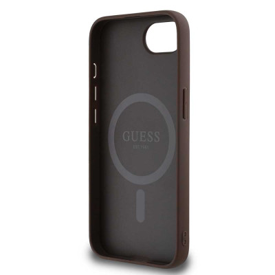 Guess 4G Colored Ring MagSafe iPhone 16e, Brown