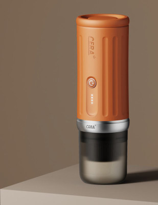 CERA+ PCM03S přenosný kávovar oranžový