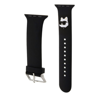 Karl Lag. Choupette Head řemínek Apple 38/40,Black