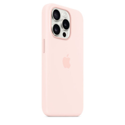 iPhone 15 Pro Silicone Case MagSafe Light Pink