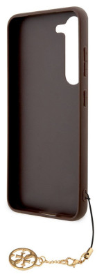 Guess Charms Hard Case 4G Samsung S23+, Brown