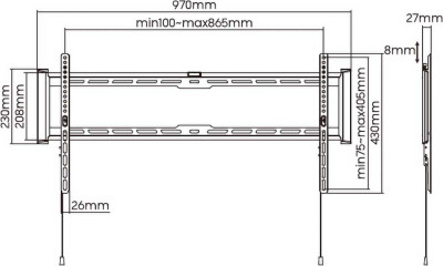 STELL SHO 7210 FIXNÍ DRŽÁK TV 43-90