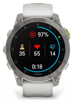 Garmin epix Sapphire, Titan/White SB