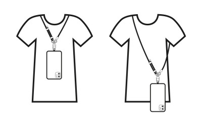 UNI Aligator Echt Machršňůra pro mobil, Black