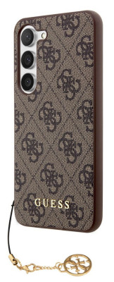 Guess Charms Hard Case 4G Samsung S23+, Brown