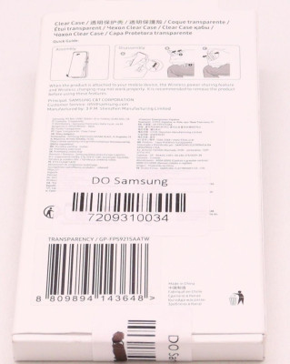 Samsung Clear Case Galaxy S24, Transparent