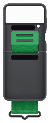 Samsung EF-GF721TB Silicone Cover Strap Flip4,Blac