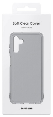 Samsung EF-QA047TBE Soft Clear Cover A04s, Black