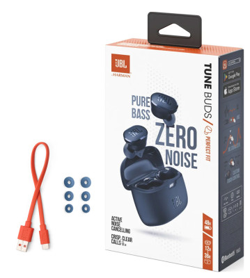 JBL Tune Buds TWS Bluetooth sluchátka s ANC, Blue