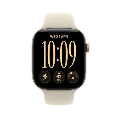 Apple Watch Series 12 Cellular 42mm Light Gold, Sand Sport Band, S/M