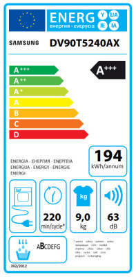 Sušička Samsung DV90T5240AX/S7