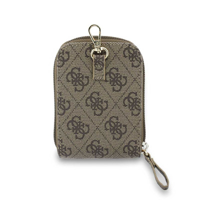 Guess Crossbody Strap 4G Metal Logo + Wallet Brown
