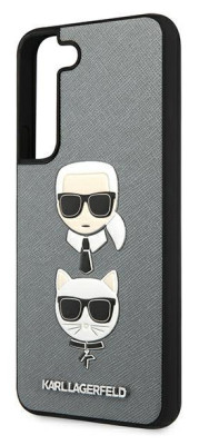 Karl Lagerfeld Saffiano Case Samsung S22+, Silver