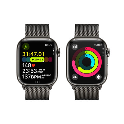 Apple Watch S9 Cell 41mm Grap Steel,Grap Milan. L.