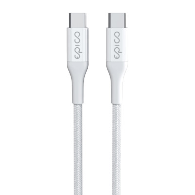 Epico GaN 65W Nabíječka USB-C+A+USB-C kabel Bílá