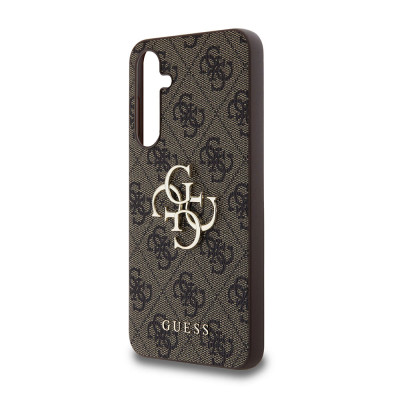 Guess PU 4G Metal Logo Samsung Galaxy A55 5G,Brown