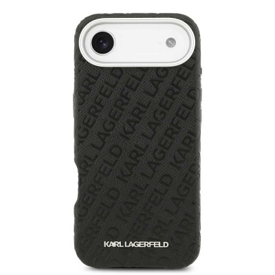 Karl Lagerfeld Grained PU MagSafe iPhone Air Black