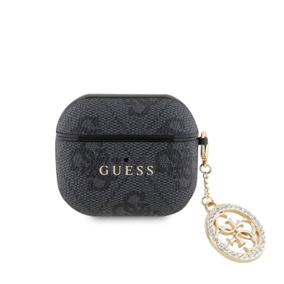 Guess 4G Script PC/PU Charm Case AirPods 3 Black