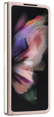 Guess Leather Triangle Case Galaxy Z Fold 5, Pink