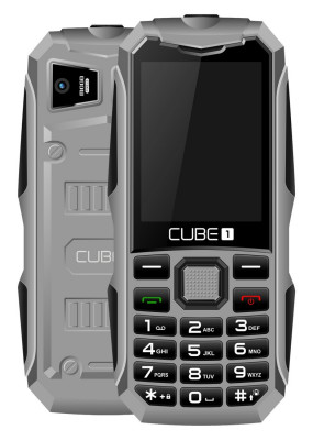 CUBE1 X100 odolný tlačítkový telefon - Grey