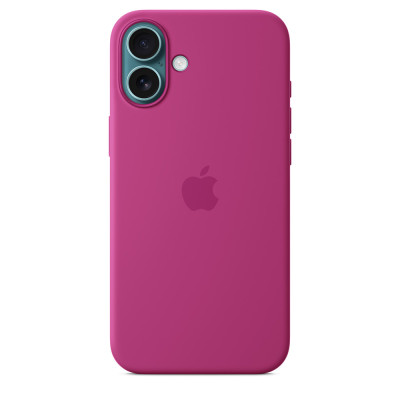 iPhone 16 Plus Silicone Case MagSafe Fuchsia