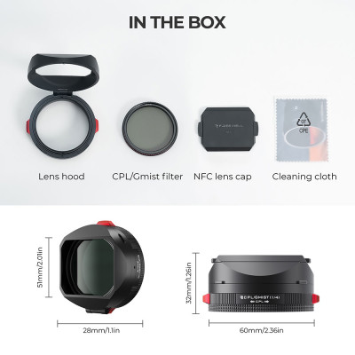 FREEWELL Fuji GFX 100RF Real Lens Hood(Black)