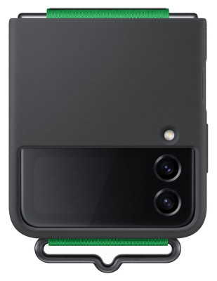 Samsung EF-GF721TB Silicone Cover Strap Flip4,Blac