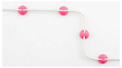 FIXED Kabelový organizér Candy Small Beans, White