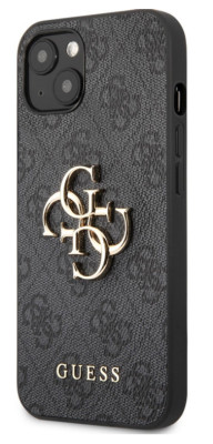 Guess Big 4G Metal Logo Case iPhone 13 mini, Grey