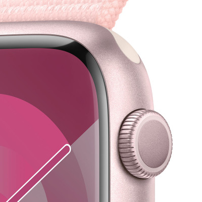 Apple Watch Series 9 45mm Pink, Pink Sport Loop