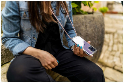 FIXED pouzdro Pure Neck Apple iPhone 15 Pro, Black