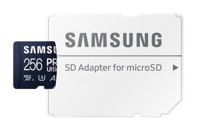 Samsung micro SDXC 256GB PRO Ultimate + SD adaptér