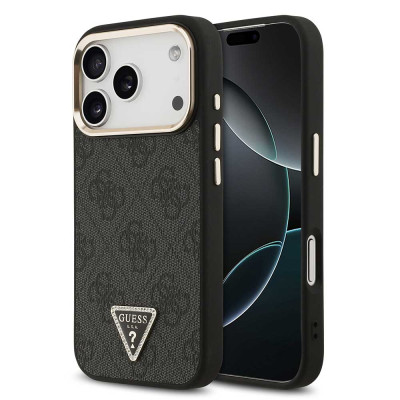 Guess Triangle Logo MagSafe iPhone 18 Pro Black